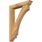 Ekena Millwork Imperial Traditional Rough Sawn Bracket w/ Offset Brace, Western Red Cedar, 6"W x 32"D x 44"H BKT0604X32X44IMP01RWR - alternate 1